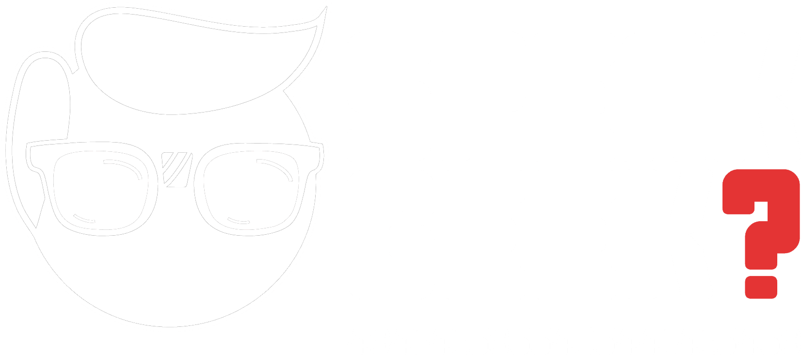 Speak Geek? white logo